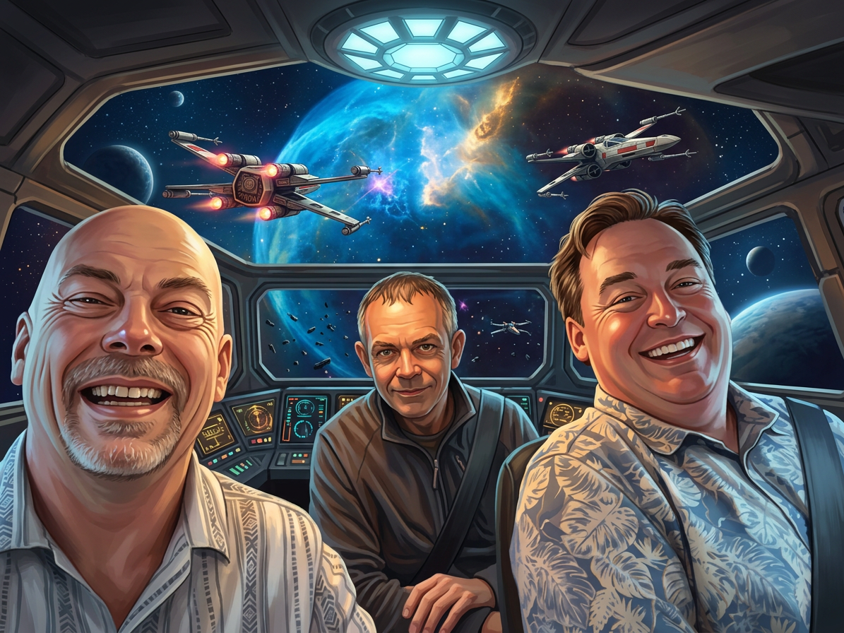 Friends smiling together inside a car